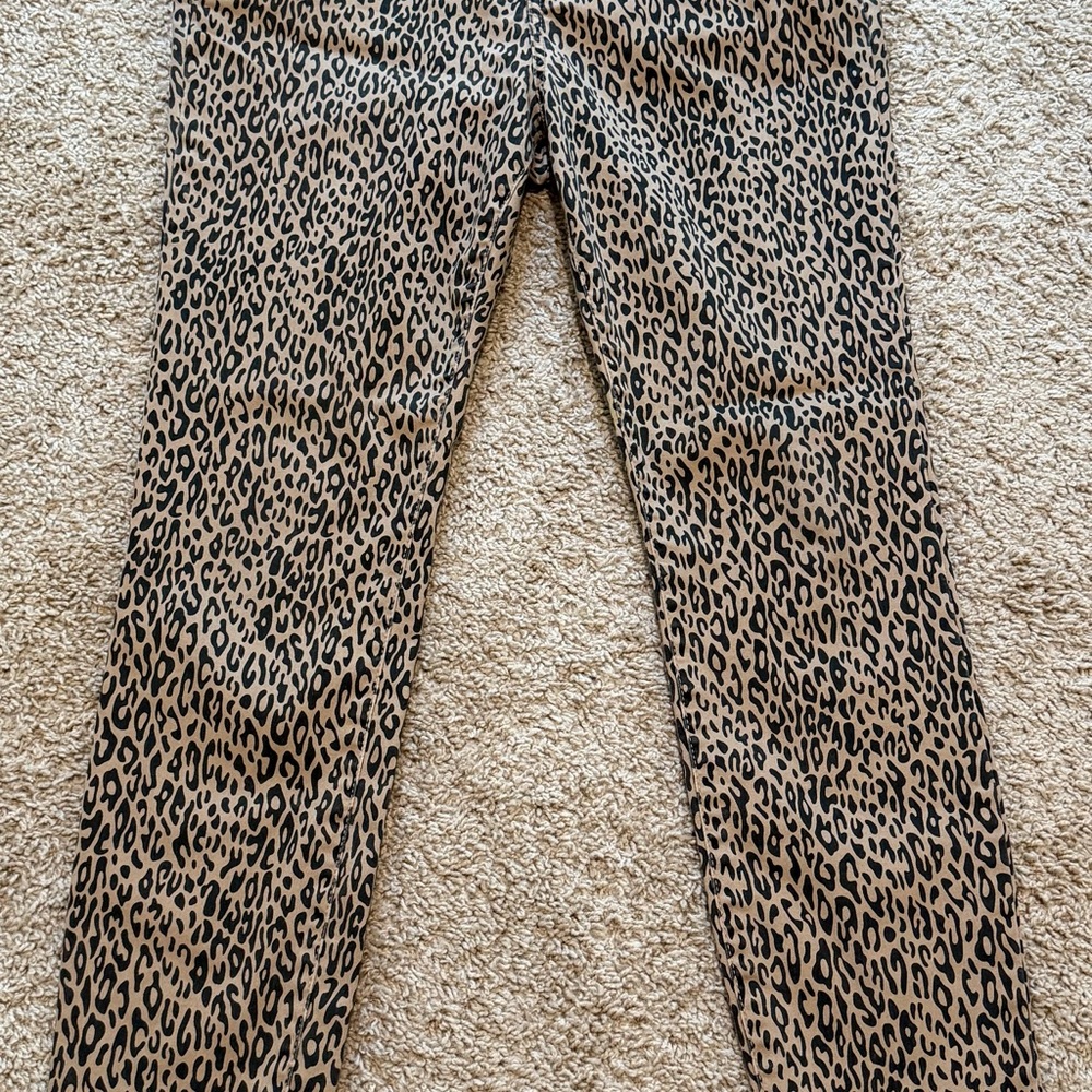The Limited Women’s Size 8R Cheetah Leopard Animal Print Mid Rise Skinny - Picture 2 of 6